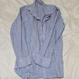 Turnbull & Asser Blue Plaid Men's Shirt